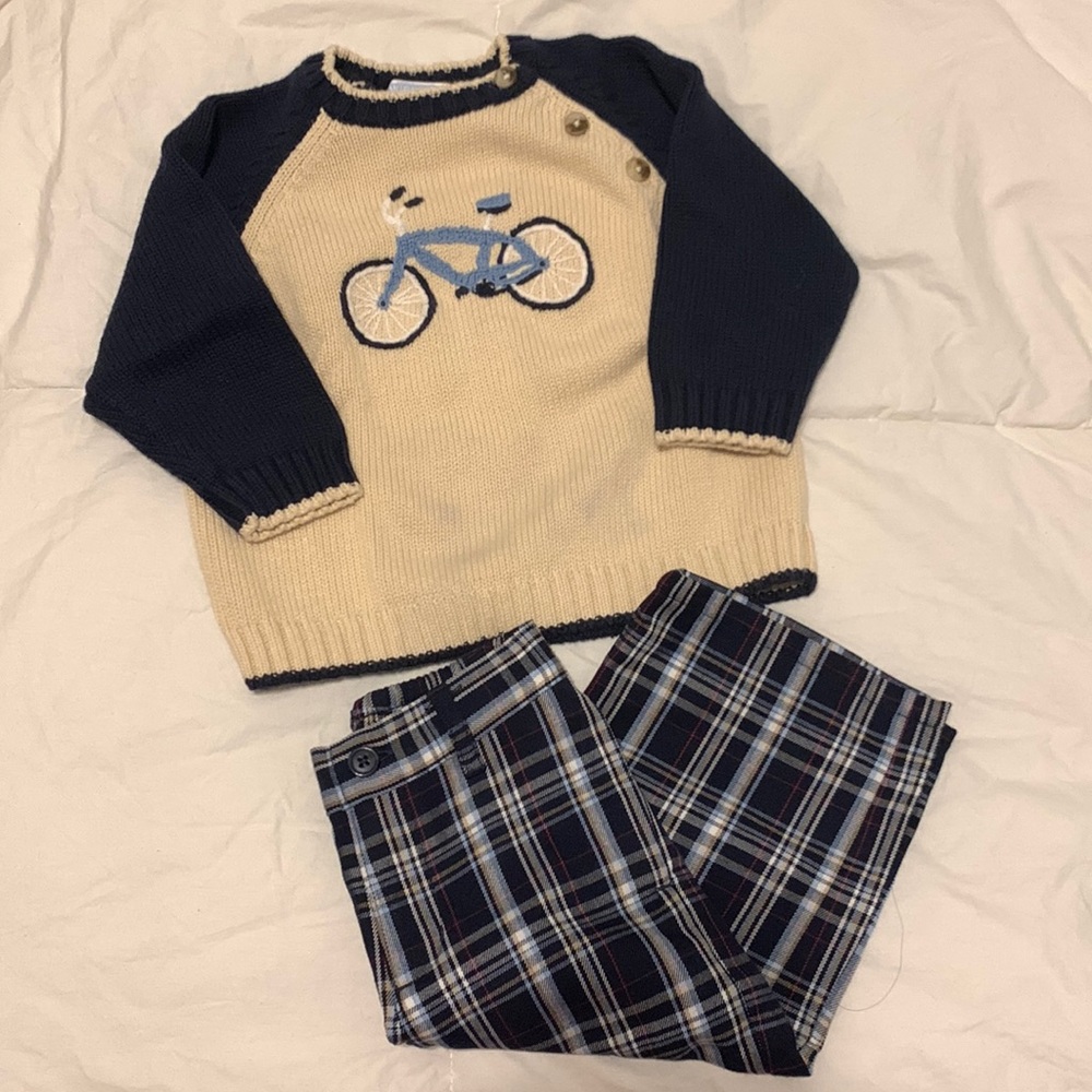 Janie and Jack sweater and pant set
